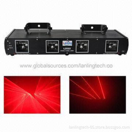 4-head Red Disco Club Laser Light with 400mW Total Power